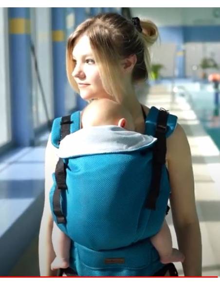 Mochila Mesh Airy Acuática - Turquesa