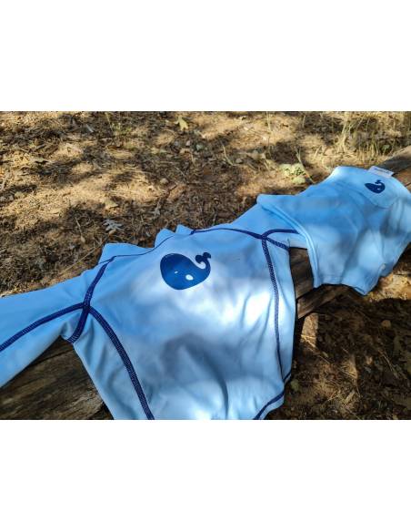 Camiseta UV manga larga - Ballenas - 6-12 meses