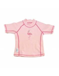 Camiseta UV manga corta - Flamingos - 12-24 meses