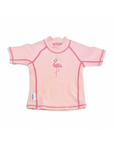 Camiseta UV manga corta - Flamingos - 12-24 meses