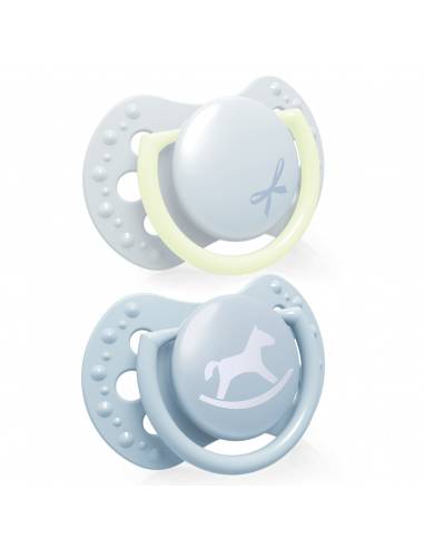 MiniChupetes dinámicos LOVI - Baby Shower Azul (0-2 meses)