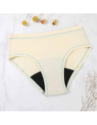 Braga menstrual adolescentes - amarillo pastel