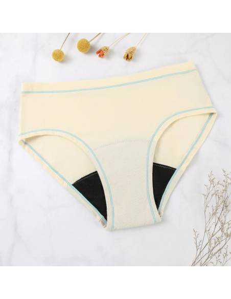 Braga menstrual adolescentes - amarillo pastel