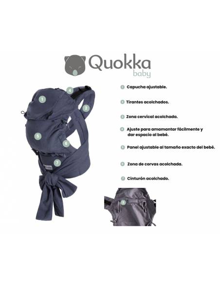 Mei Carrier Quokkababy - Light Grey