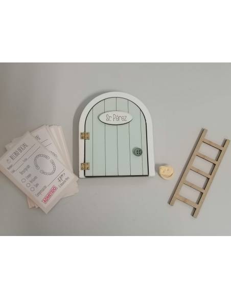 Puerta Ratoncito Pérez que se abre - Lila