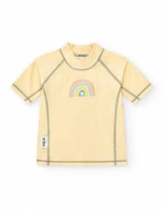 Camiseta UV manga corta - Rainbow Cream - 6 -12 meses