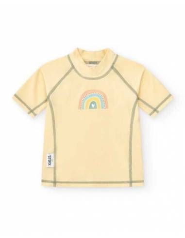 Camiseta UV manga corta - Rainbow Cream - 6 -12 meses