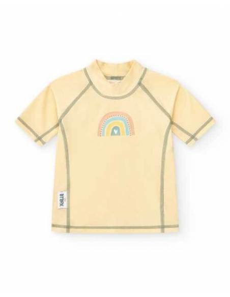 Camiseta UV manga corta - Rainbow Cream - 6 -12 meses