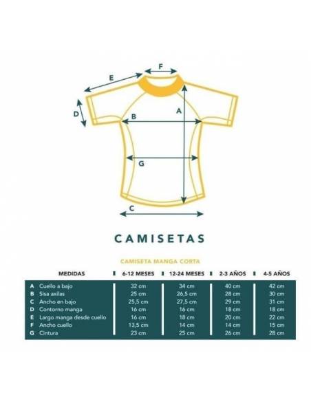 Camiseta UV manga corta - Rainbow Cream - 6 -12 meses