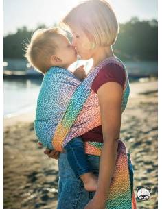 Fular Tejido Jacquard - Hearts Rainbow 2