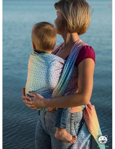 Fular Tejido Jacquard - Hearts Rainbow