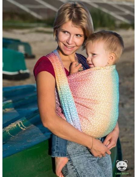 Fular Tejido Jacquard - Hearts Rainbow