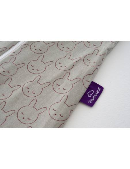 Saco de dormir verano LIEBMICH algodón: conejito verde - 60cm