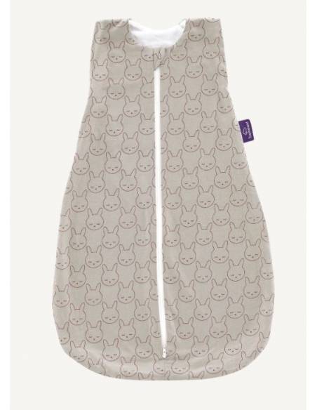 Saco de dormir verano LIEBMICH algodón: conejito verde - 60cm