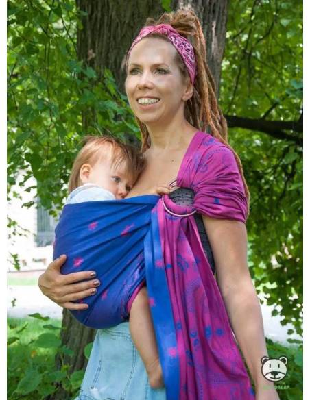 Bandolera Algodón Jaquard bicolor