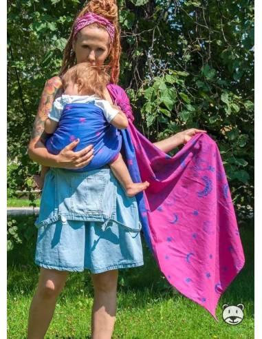 Bandolera Algodón Jaquard bicolor