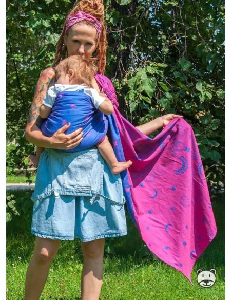 Bandolera Algodón Jaquard bicolor