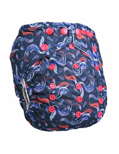 Pañal de tela rellenable NeoComfort – Pavo real