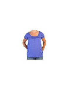 Camiseta manga corta premamá y lactancia - Azul  (talla... 2