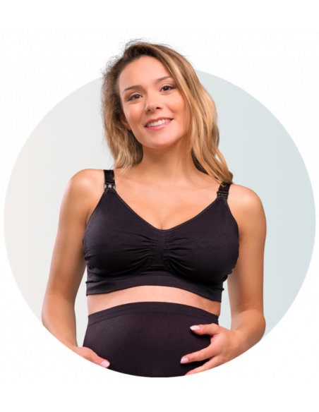 Sujetador Maternidad y Lactancia  con Gel-Support - Negro