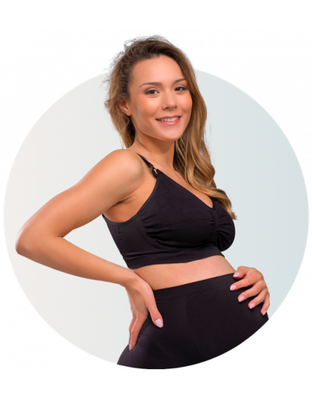 Sujetador Maternidad y Lactancia  con Gel-Support - Negro
