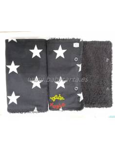Protectores para tirantes reversibles- Negro con estrellas