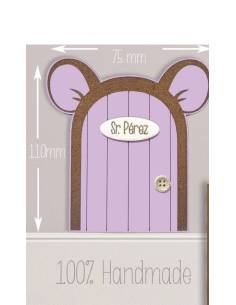 Puerta Ratoncito Pérez Orejas - Lila