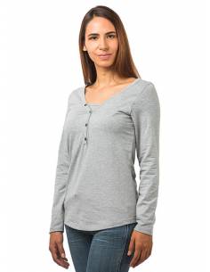 Camiseta botones Gris - XL 2