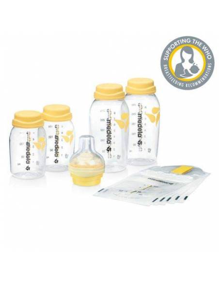 Set de conservación y alimentación para leche materna