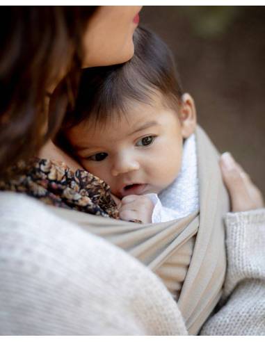 Fular semielástico ligero Lenzing Modal® - Taupe