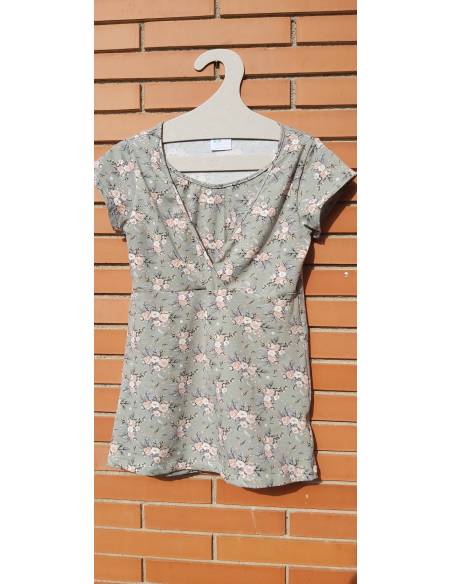 Camiseta Lactancia Garden Mint