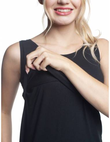 Camiseta tirantes Auril - Negra