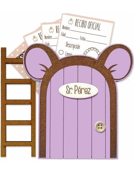 Puerta Ratoncito Pérez Orejas - Lila
