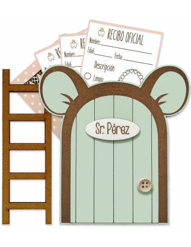 Puerta Ratoncito Pérez Orejas - Verde