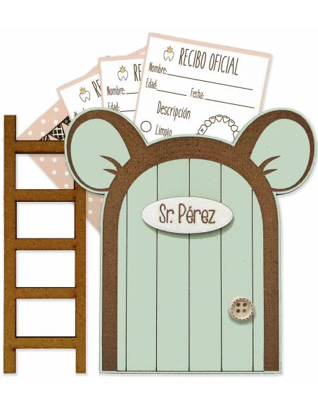 Puerta Ratoncito Pérez Orejas - Verde