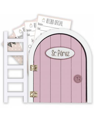 Puerta Ratoncito Pérez que se abre - Rosa
