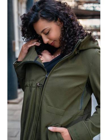 Abrigo porteo Wombat Shell - Verde