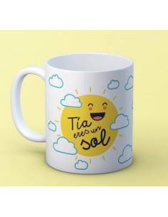 Taza "Tía eres un sol"