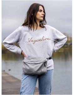 Riñonera porteo - Herringbone Grey 2