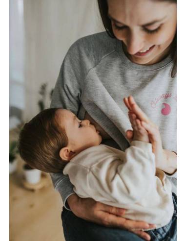 Sudadera Lactancia Always Ready Gris - XXL