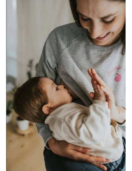 Sudadera Lactancia Always Ready Gris - XXL