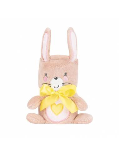 Manta Bordados 3D - Pink Bunny
