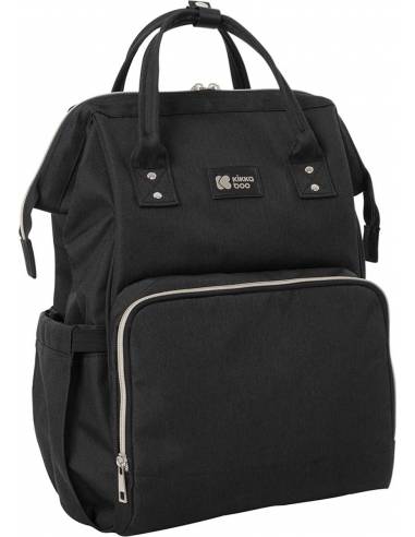 Bolso maternal Siena Negro y Plata