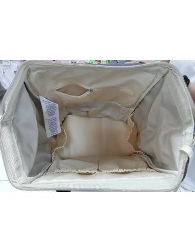 Bolso maternal Siena Negro y Plata