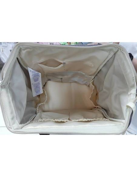 Bolso maternal Siena Negro y Plata