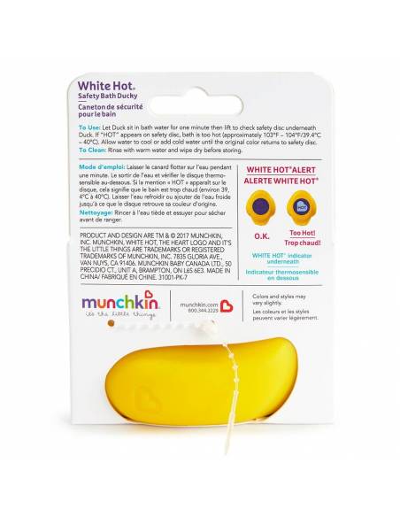 Juguete baño - Patito termosensible