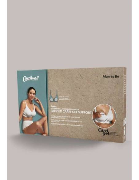 Sujetador Maternidad y Lactancia - Relleno Gel - Blanco